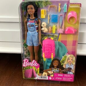 Brooklyn camping set unopened Barbie play set.